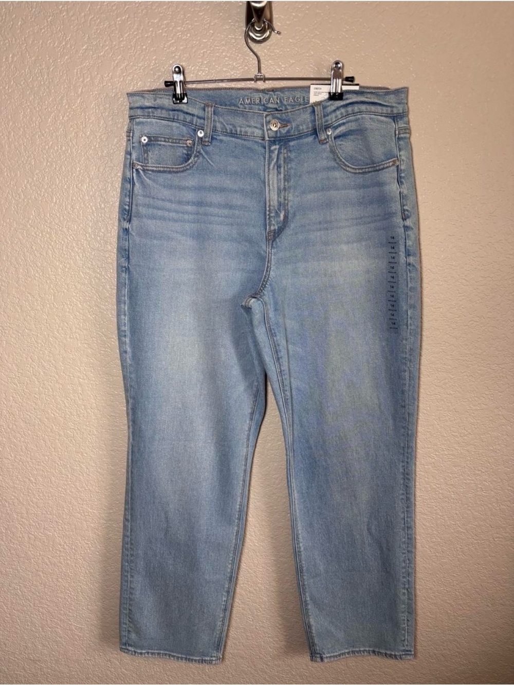 American Eagle Outfitters Super High Rise Straight Jeans Size 14 $70 - Picture 2 of 7